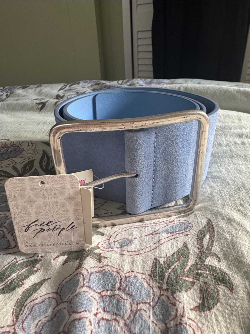 Free People Suede Hex Belt- S/M